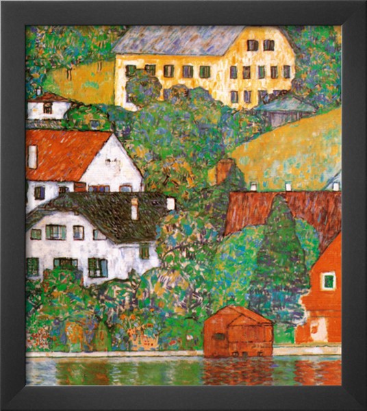 Houses At Unterach - Gustav Klimt Painting